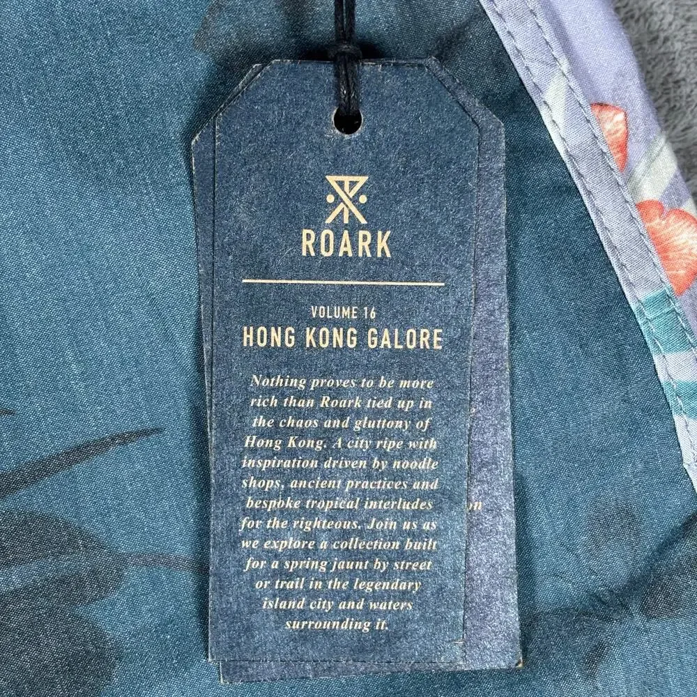 Roark Bauhinia Chiller Scallop Boardshorts Men’s Size 38 Indigo Floral NWT